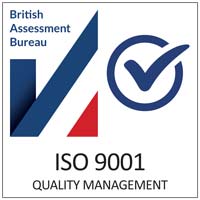 British Assessment Bureau ISO 9001 Quality Management logo