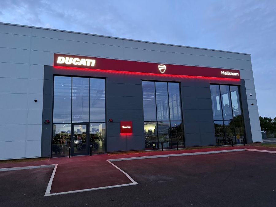 Ducati showroom and workshop in Hailsham East Sussx
